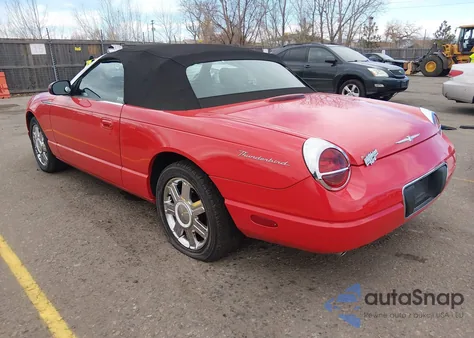 2005 Ford Thunderbird 50Th Anniversary z USA, uszkodzony, nr VIN 1FAHP60A65Y105604